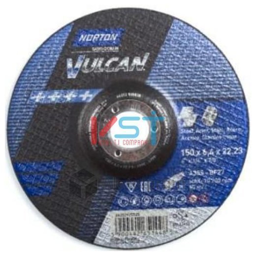 Диск зачистной Norton Vulcan Inox 180х6.4х22.23 для нержавеющей стали