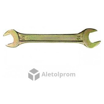Ключ рожковый Сибртех, 8 х 9 мм, желтый цинк