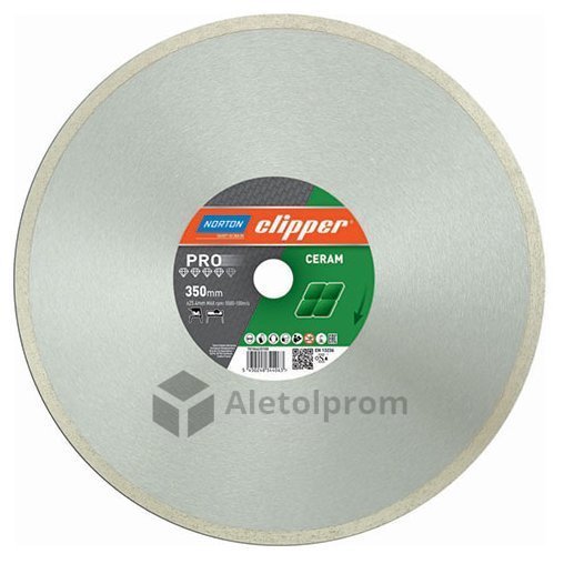 Диск алмазный Norton Clipper PRO Ceram (MD 120 CD) для керамики, 230х25.4 мм