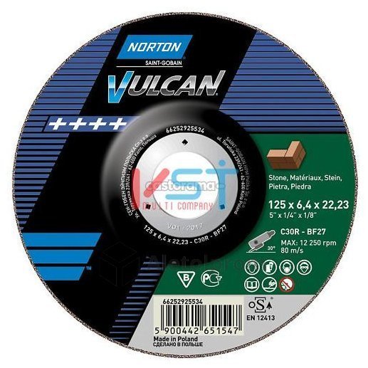 Диск зачистной Norton Vulcan C30R T27 230х6.4х22.23