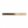 Щетка зачистная Сибртех, четырехрядная, закаленная прямая проволока с деревянной ручкой