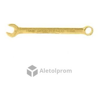 Ключ комбинированный Сибртех, 11 мм, желтый цинк