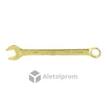 Ключ комбинированный Сибртех, 13 мм, желтый цинк