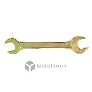 Ключ рожковый Сибртех, 17 х 19 мм, желтый цинк