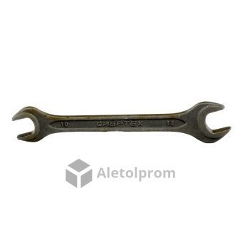 Ключ рожковый Сибртех, 10 х 12 мм, CrV, фосфатированный, ГОСТ 2839