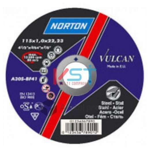 Диск отрезной Norton Vulcan Т41 125х22.23х1.0 для металла