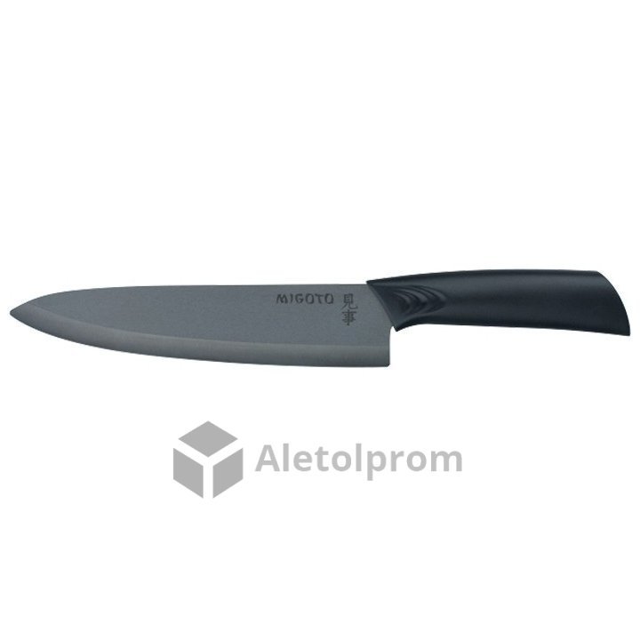 Нож Mtx Ceramics кухонный Migoto, диоксид циркония черный, 7/175 мм